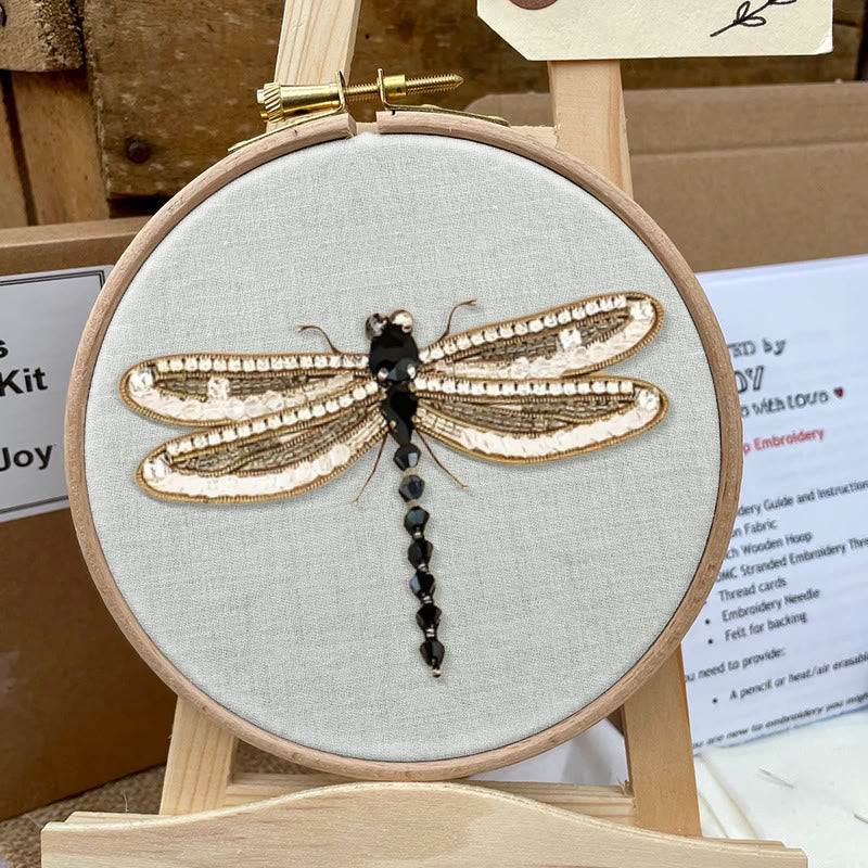 Rubbyoo Bead Embroidery Kit - Dragonfly | Handmade Insect Craft | Easy Bead Needlework - image 8