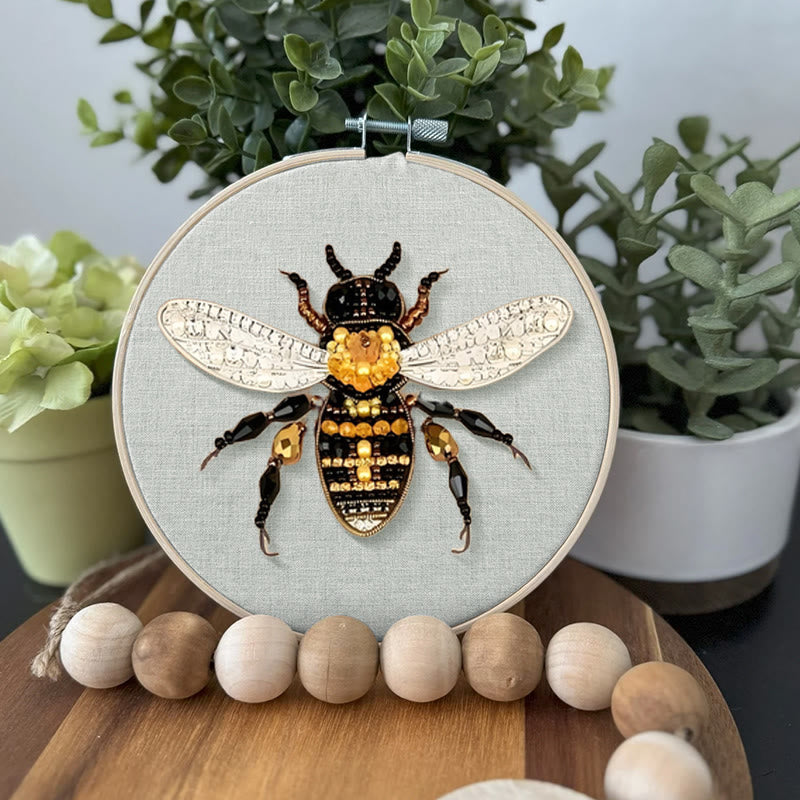 Rubbyoo Bead Embroidery Kit - Bumblebee | Diy Insect Craft | Nice Handmade Gifts  - image 3