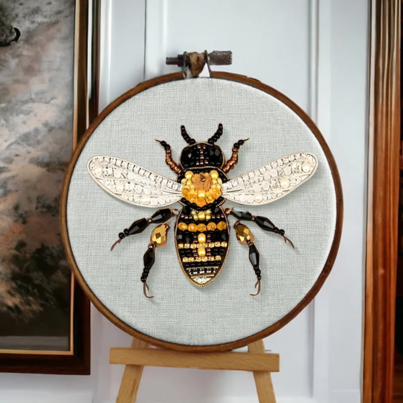 Rubbyoo Bead Embroidery Kit - Bumblebee | Diy Insect Craft | Nice Handmade Gifts  - image 2