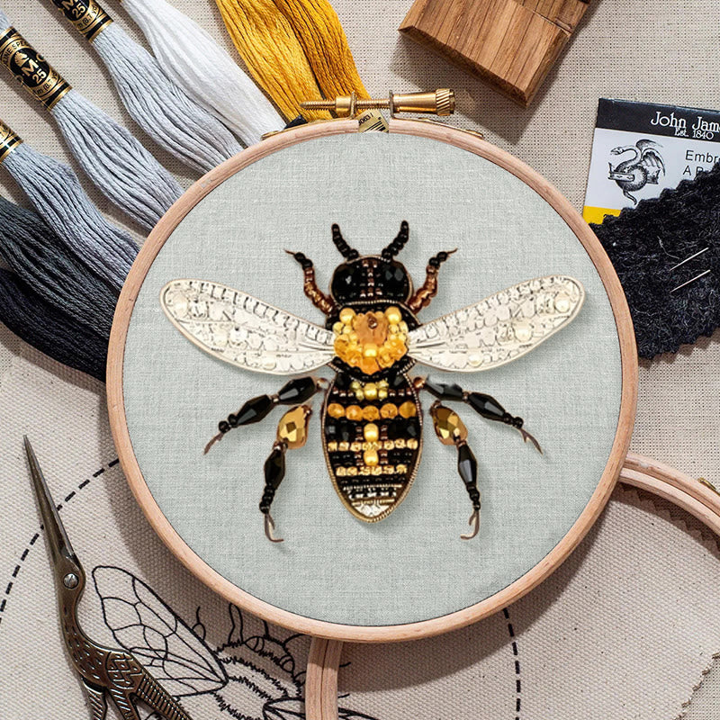 Rubbyoo Bead Embroidery Kit - Bumblebee | Diy Insect Craft | Nice Handmade Gifts  - image 8