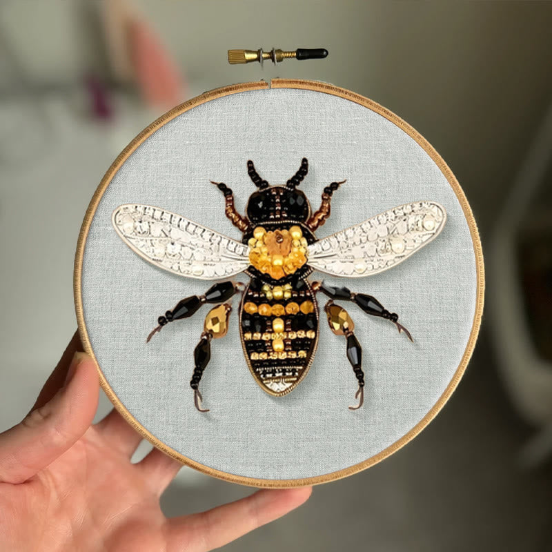 Rubbyoo Bead Embroidery Kit - Bumblebee | Diy Insect Craft | Nice Handmade Gifts  - image 1