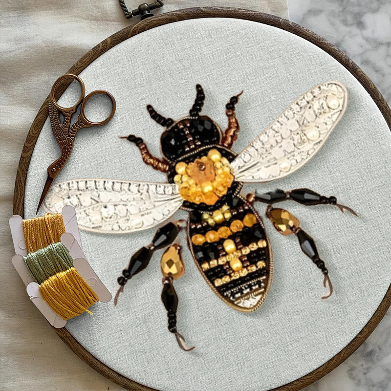 Rubbyoo Bead Embroidery Kit - Bumblebee | Diy Insect Craft | Nice Handmade Gifts  - image 6