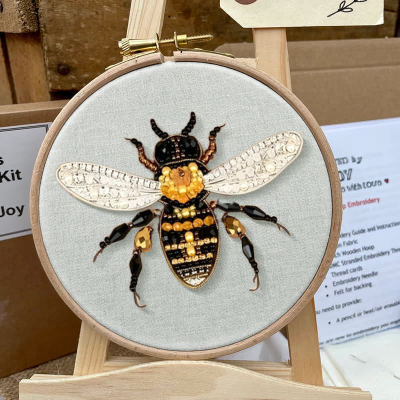 Rubbyoo Bead Embroidery Kit - Bumblebee | Diy Insect Craft | Nice Handmade Gifts  - image 5