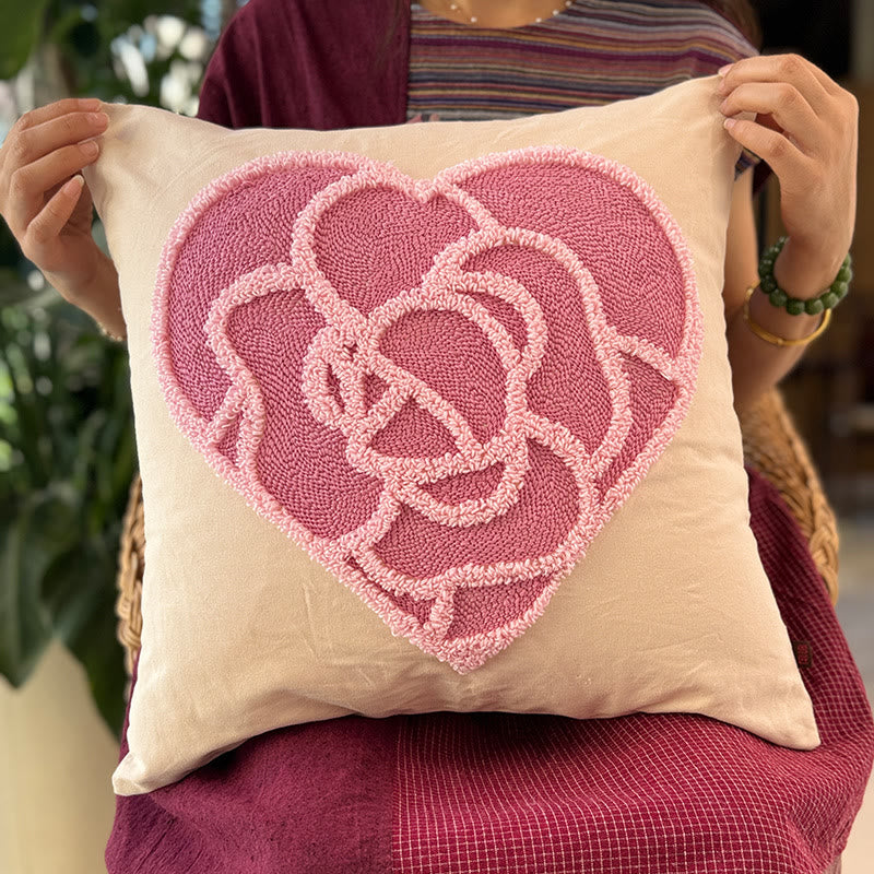 Punch Needle Pillow Kits - Diy Floral Craft | Unique Home Decoration | Perfect Gifts For Housewarming  - image 4