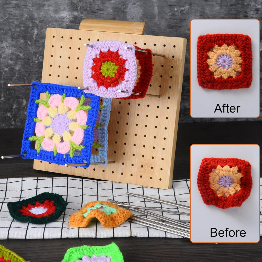 Crochet Blocking Board - Granny Square Blocking Board | Suitable For Crochet Projects - image 1