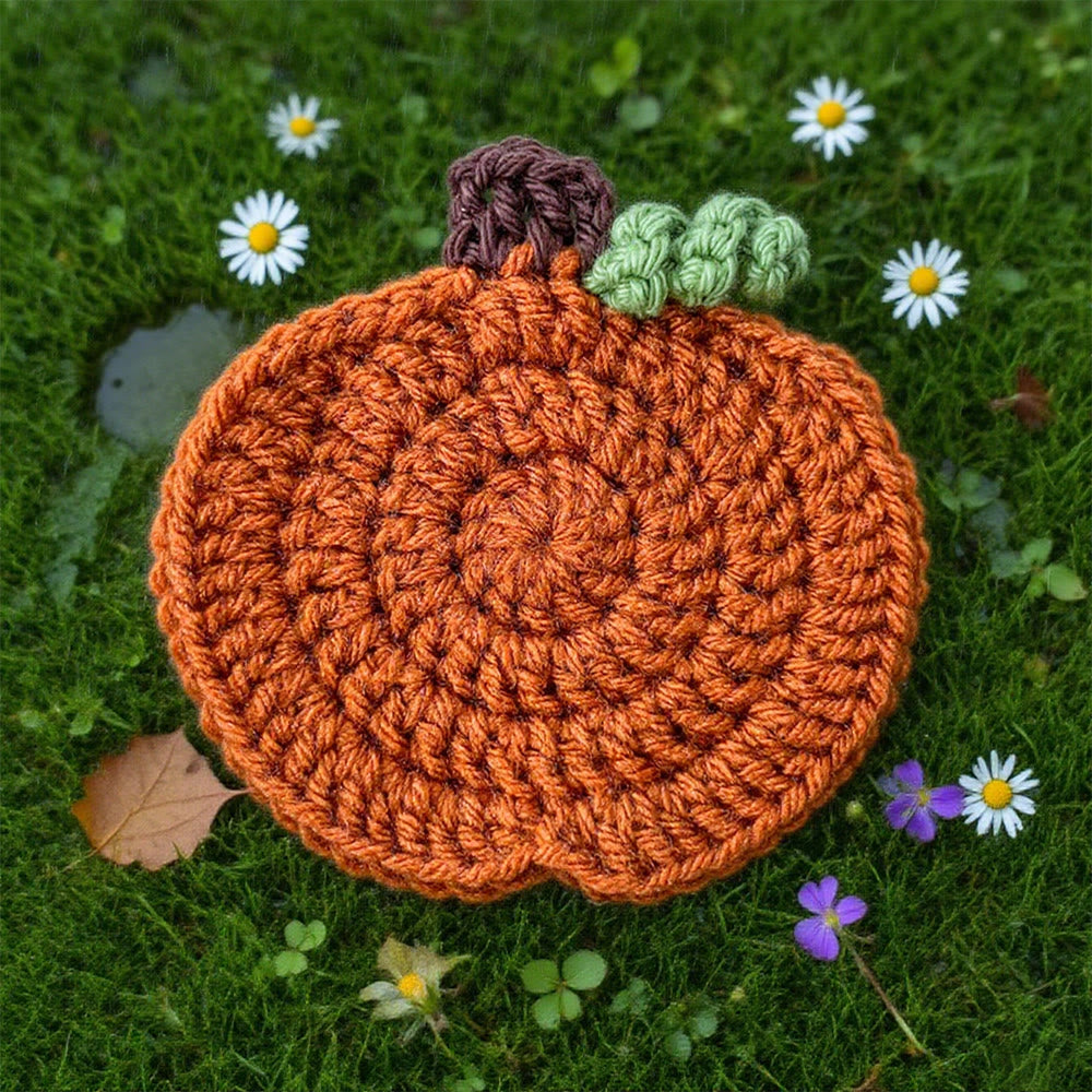 Diy Handmade Pumpkin Coasters Kit - Halloween Handmade Craft | Perfect Home Decoration  - image 1