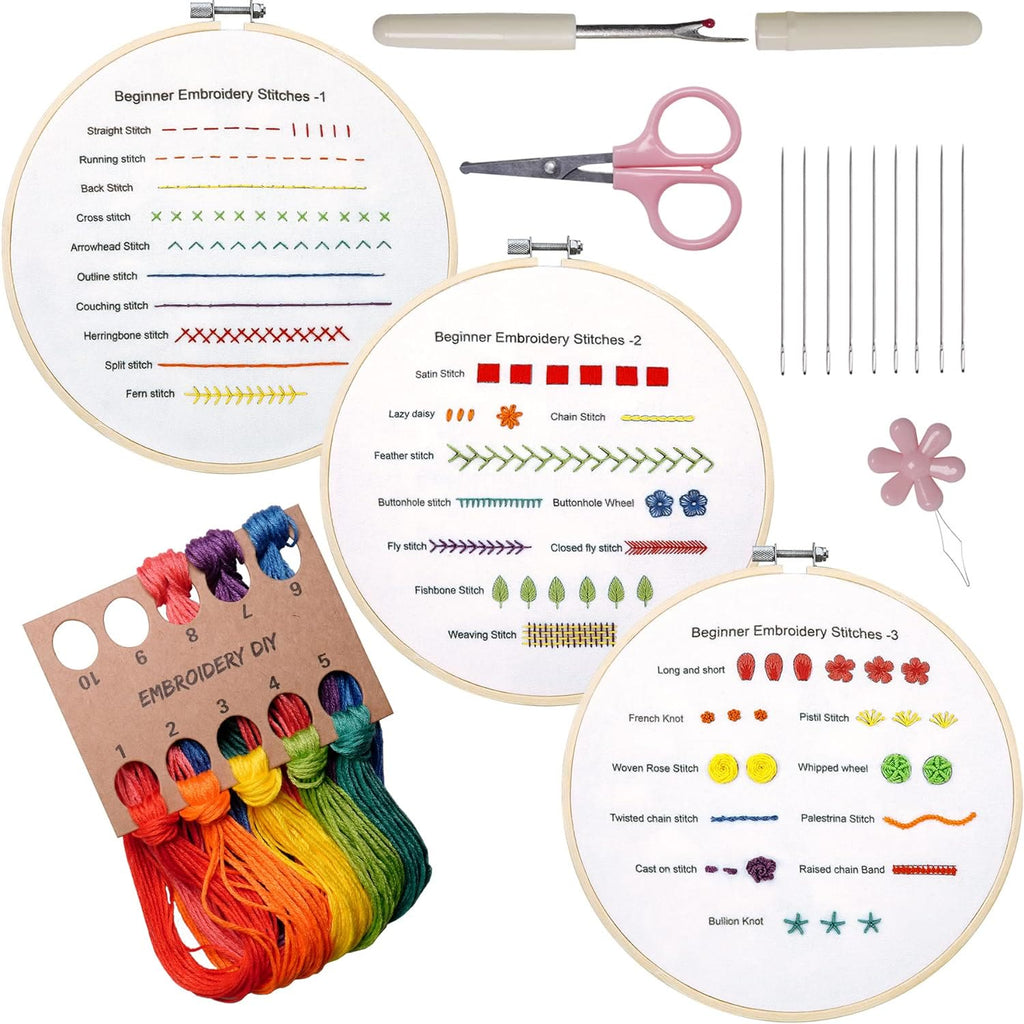1Pack Embroidery Starter Kit For Adults - Pack-F - image 14