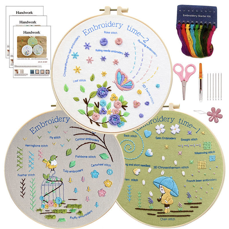 1Pack Embroidery Starter Kit For Adults - Pack-B - image 10