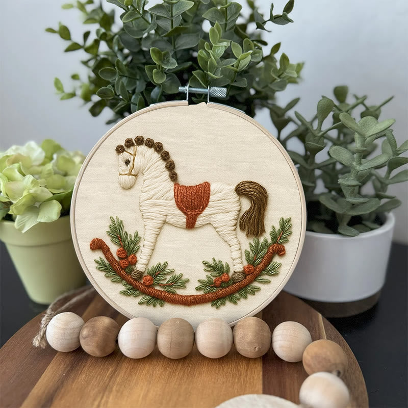 Rubbyoo Embroidery Kit - Rocking Horse | Perfect Home Decor | Nice Handmade Gift - image 6