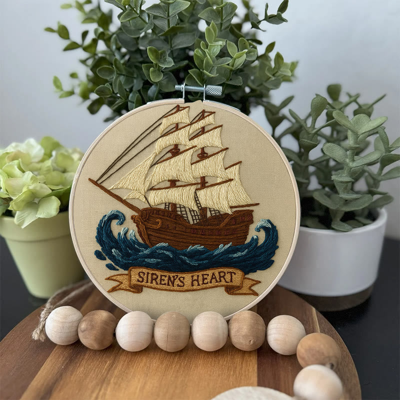 Rubbyoo Embroidery Kit -  Pirate Ship | Diy  Needle Craft | Wall Decoration Artwork  - image 4