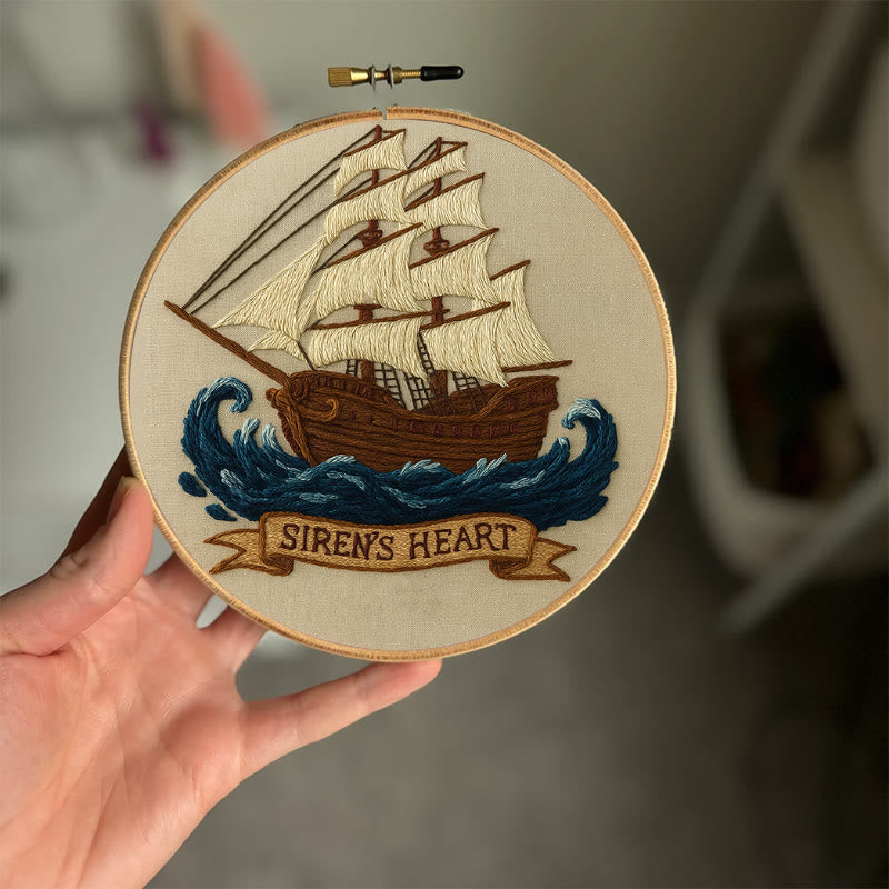 Rubbyoo Embroidery Kit -  Pirate Ship | Diy  Needle Craft | Wall Decoration Artwork  - image 5