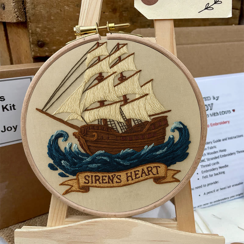 Rubbyoo Embroidery Kit -  Pirate Ship | Diy  Needle Craft | Wall Decoration Artwork  - image 7