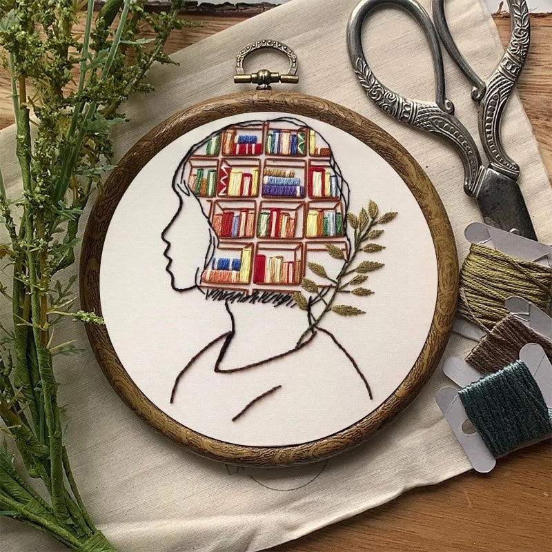 Rubbyoo Embroidery Kit - Book In Mind | Perfect Gifts For Book Lovers | Diy Bookshelf Ornament - image 6