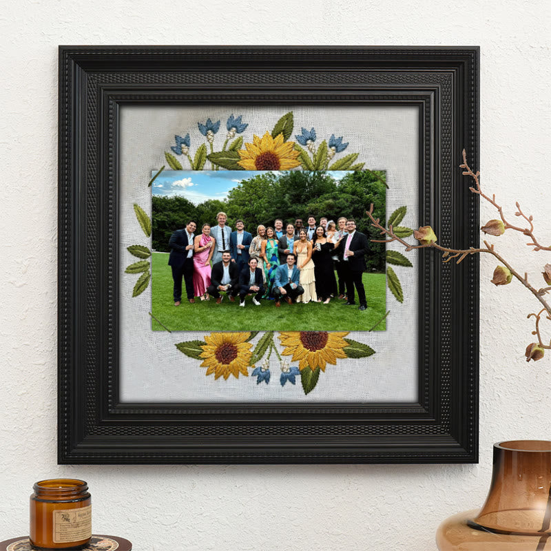 Rubbyoo Embroidery Photo Frame Kit - Sunflower Memory | Photo Collection Artwork | Perfect Gifts For Friends - image 9