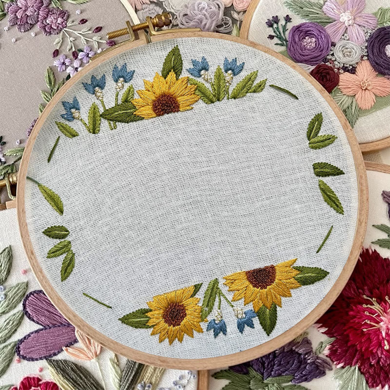 Rubbyoo Embroidery Photo Frame Kit - Sunflower Memory | Photo Collection Artwork | Perfect Gifts For Friends - image 5