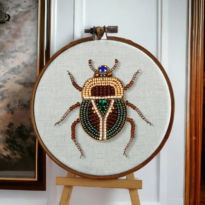 Rubbyoo Bead Embroidery Kit - Scarab Beetle | Diy Handmade Stitchwork | Easy Craft For Adults - image 4