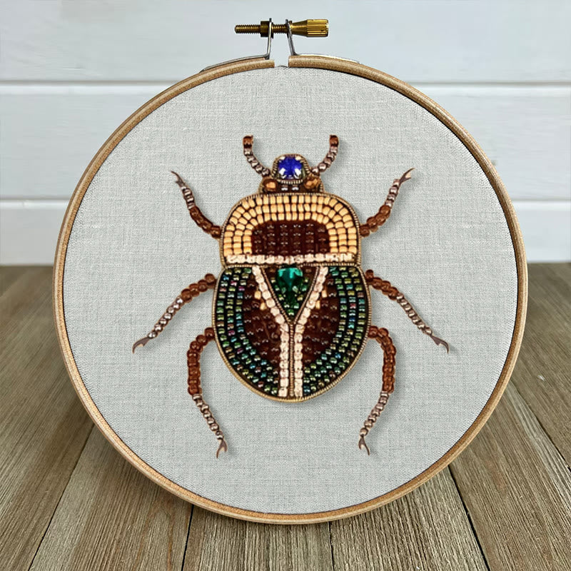 Rubbyoo Bead Embroidery Kit - Scarab Beetle | Diy Handmade Stitchwork | Easy Craft For Adults - image 6
