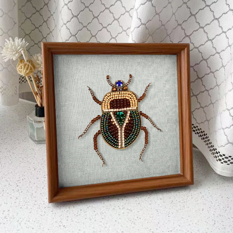 Rubbyoo Bead Embroidery Kit - Scarab Beetle | Diy Handmade Stitchwork | Easy Craft For Adults - image 9