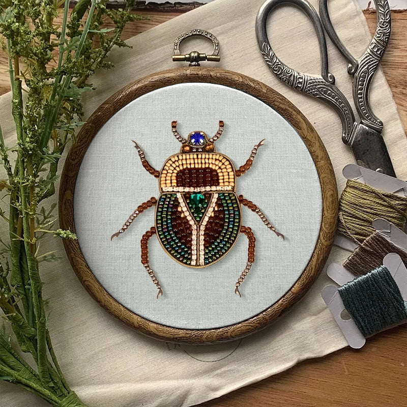 Rubbyoo Bead Embroidery Kit - Scarab Beetle | Diy Handmade Stitchwork | Easy Craft For Adults - image 3