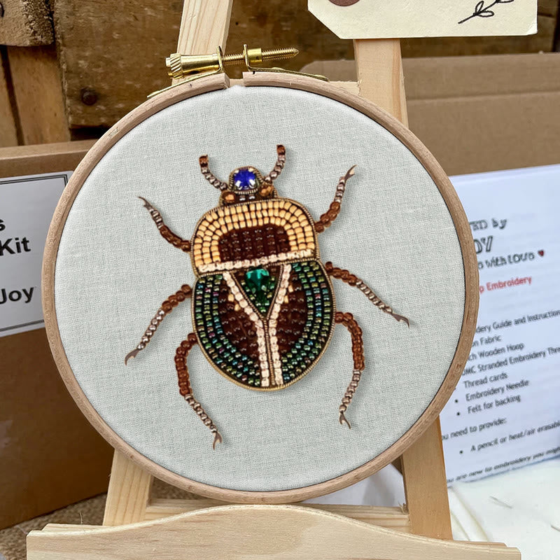 Rubbyoo Bead Embroidery Kit - Scarab Beetle | Diy Handmade Stitchwork | Easy Craft For Adults - image 7