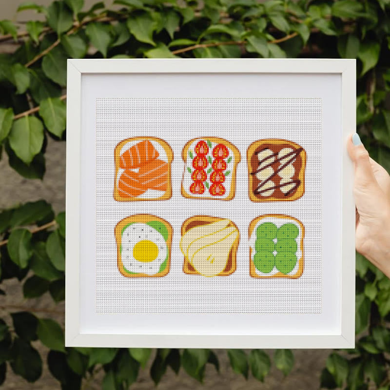 Cross Stitch Kit - Breakfast Toast | Kitchen Handmade Decor | Easy Needle Artwork  - image 9