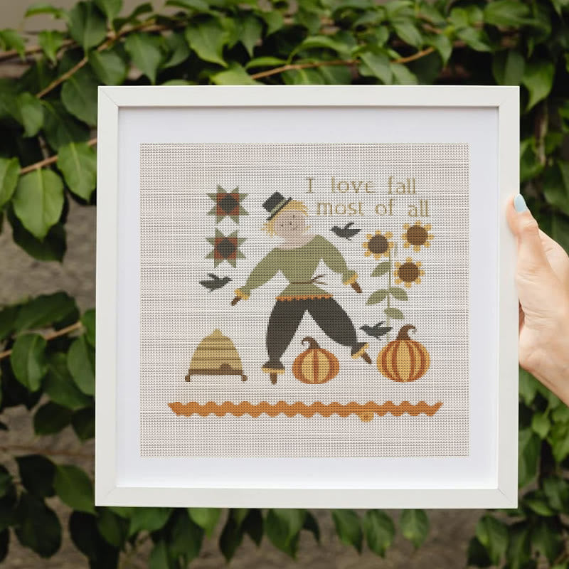 Cross Stitch Kit - Love For Autumn |  Festival Handmade Needlework | Diy Halloween Collection  - image 4