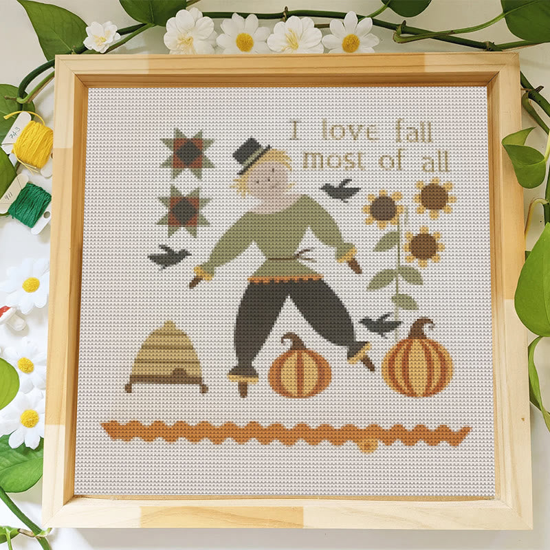 Cross Stitch Kit - Love For Autumn |  Festival Handmade Needlework | Diy Halloween Collection  - image 8