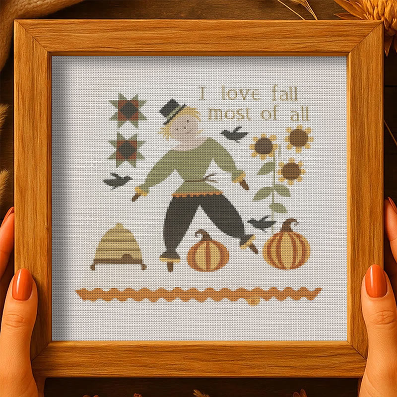 Cross Stitch Kit - Love For Autumn |  Festival Handmade Needlework | Diy Halloween Collection  - image 6
