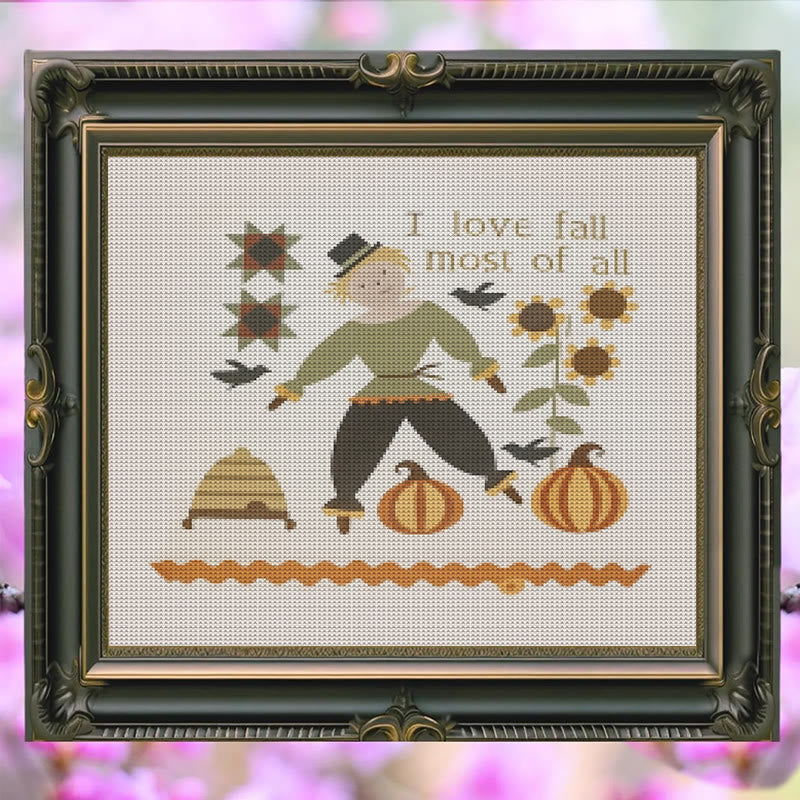 Cross Stitch Kit - Love For Autumn |  Festival Handmade Needlework | Diy Halloween Collection  - image 3