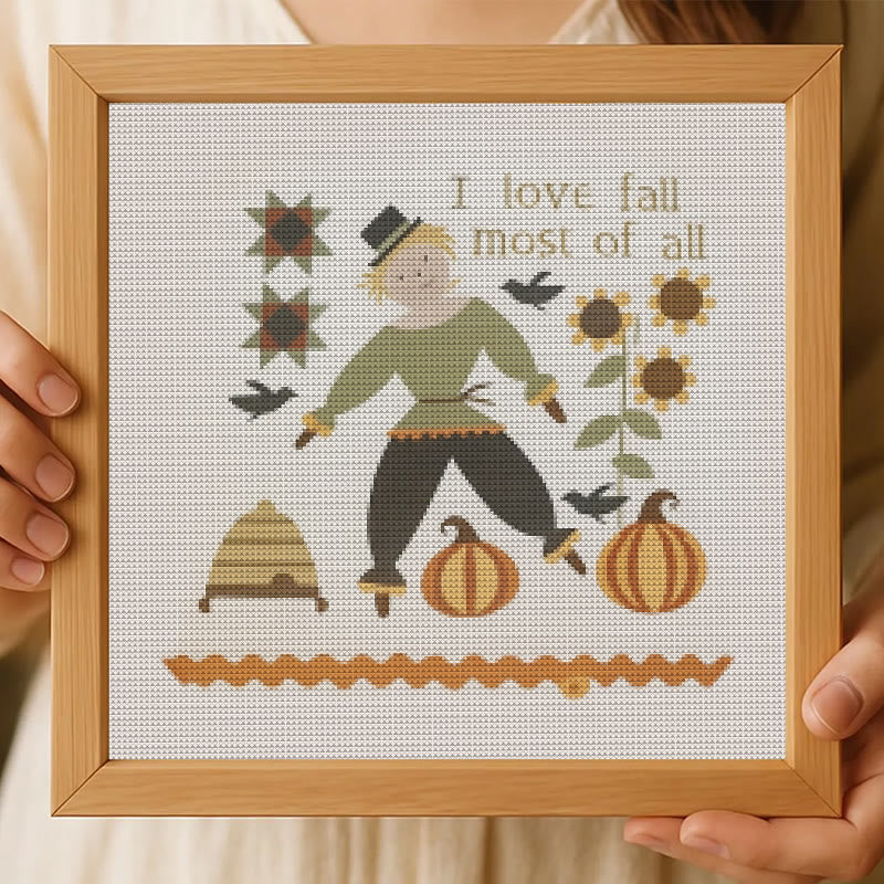 Cross Stitch Kit - Love For Autumn |  Festival Handmade Needlework | Diy Halloween Collection  - image 5