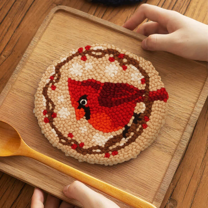 Blooming Bird Punch Needle Kit - Christmas Needle Artwork |  Gift For Bird Lovers  - image 5