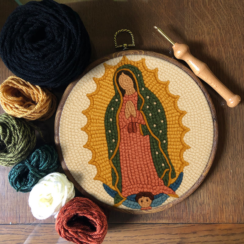  Praying Women Punch Needle Kit - Easy Handmade Art | Stitch Wall Hanging - image 7