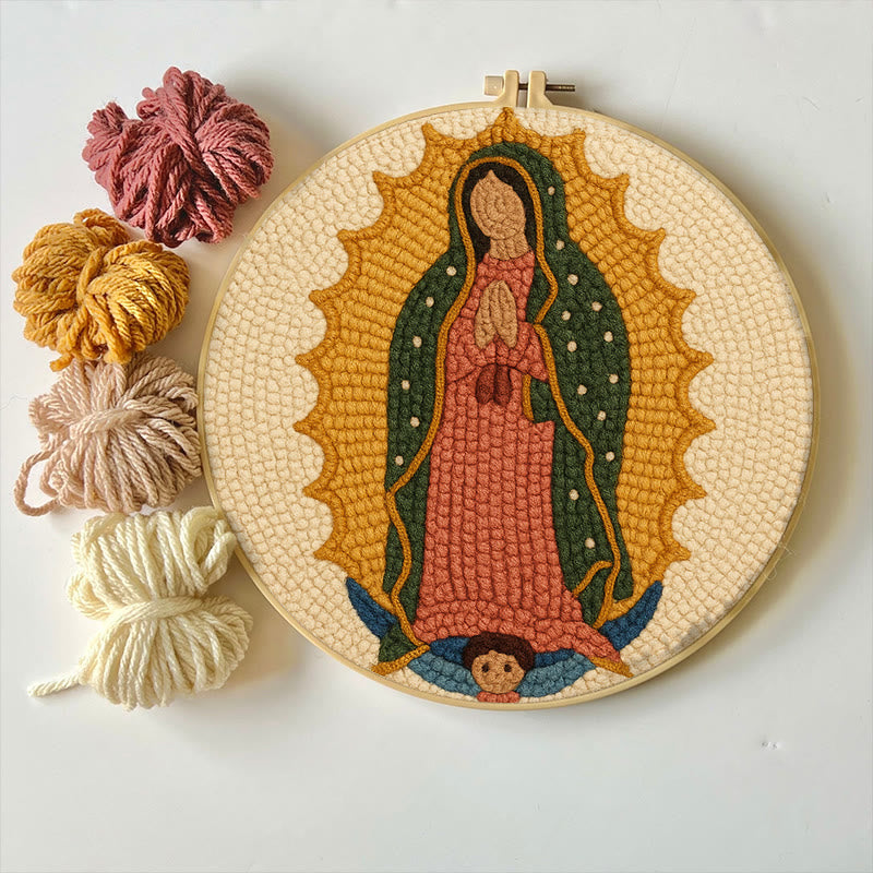  Praying Women Punch Needle Kit - Easy Handmade Art | Stitch Wall Hanging - image 1
