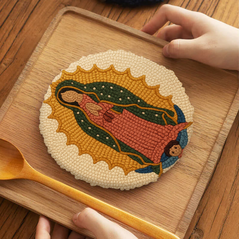  Praying Women Punch Needle Kit - Easy Handmade Art | Stitch Wall Hanging - image 5