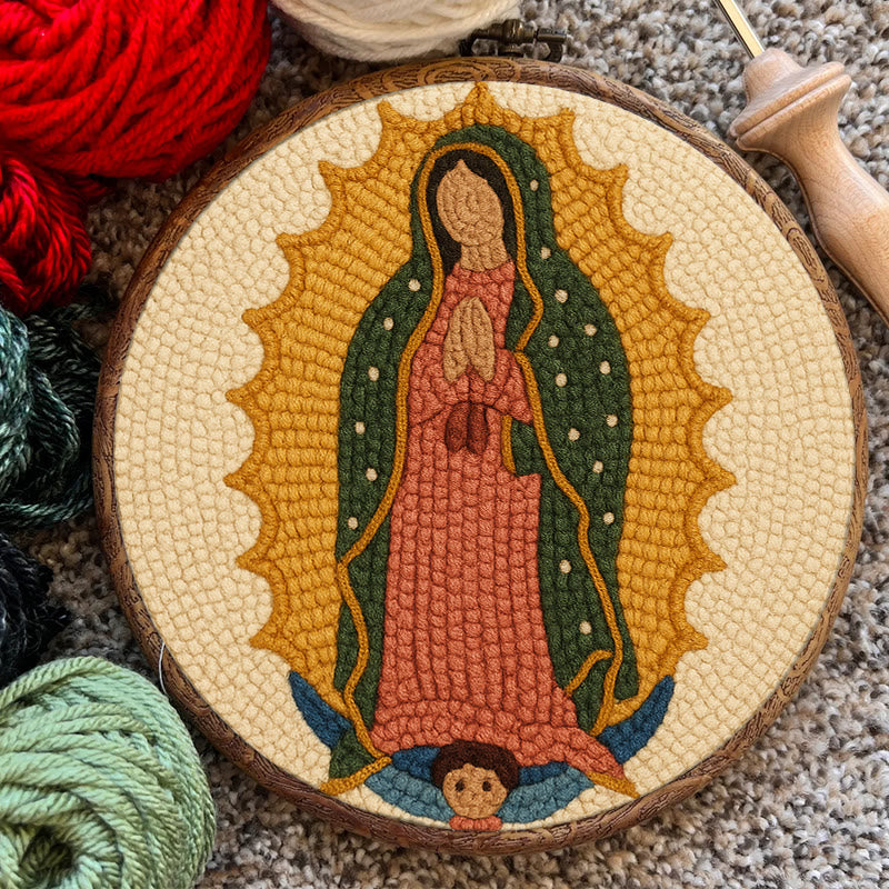  Praying Women Punch Needle Kit - Easy Handmade Art | Stitch Wall Hanging - image 9