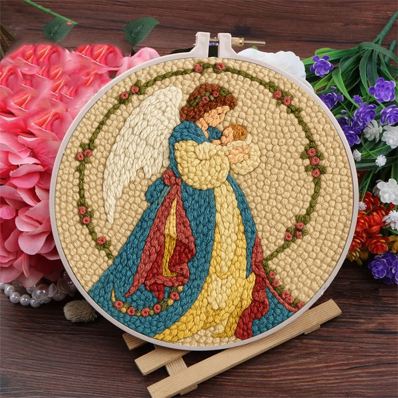 Birth Of Jesus Punch Needle Kit - Bible Wall Art | Holy Christmas Decor - image 3