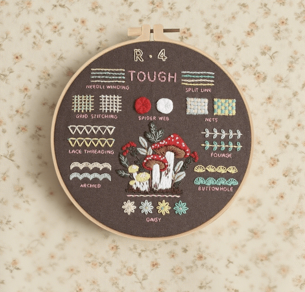 Rubbyoo 4-piece Embroidery Starter Kit - 4-level Starter To Pro Kit | Beginner Needlework Set | Great Craft For Adult  - image 2