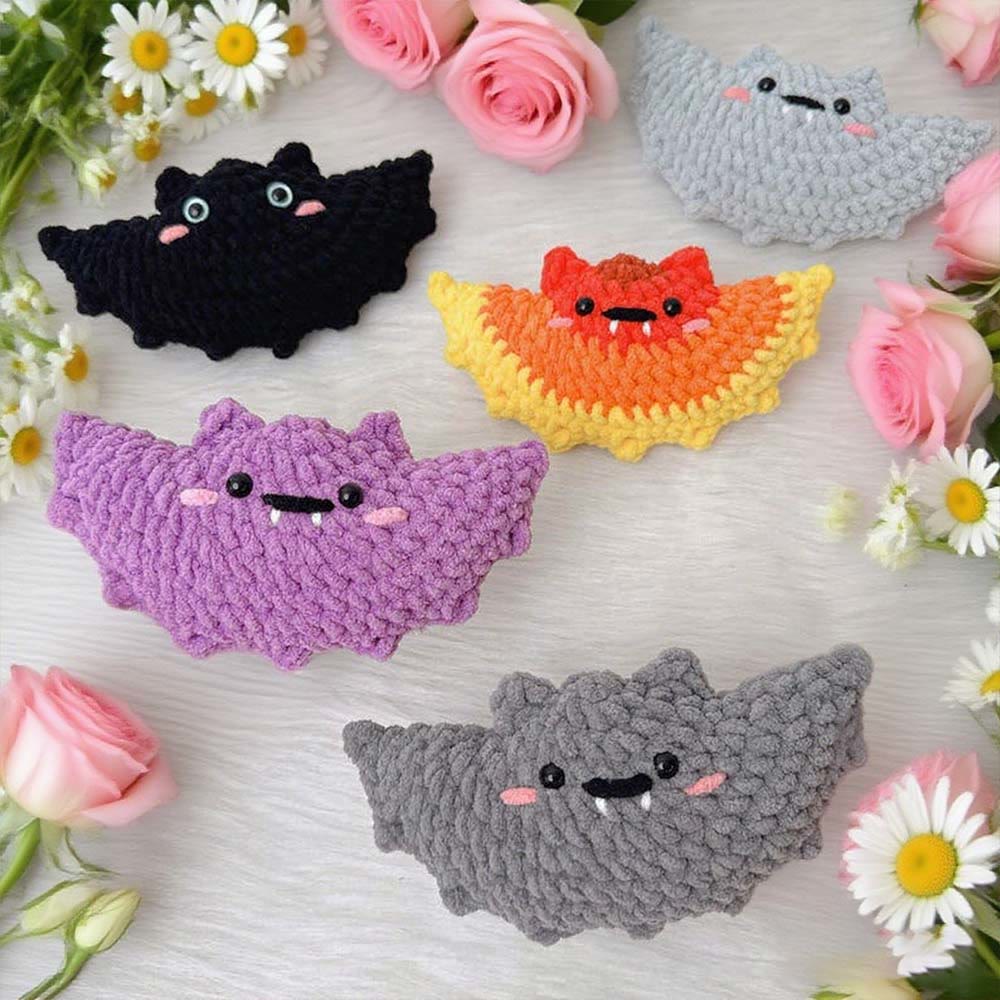 Diy Handmade Flying Bat Crochet Kit - Halloween Hanging Decor | Adorable Crocheted Plushy - image 0