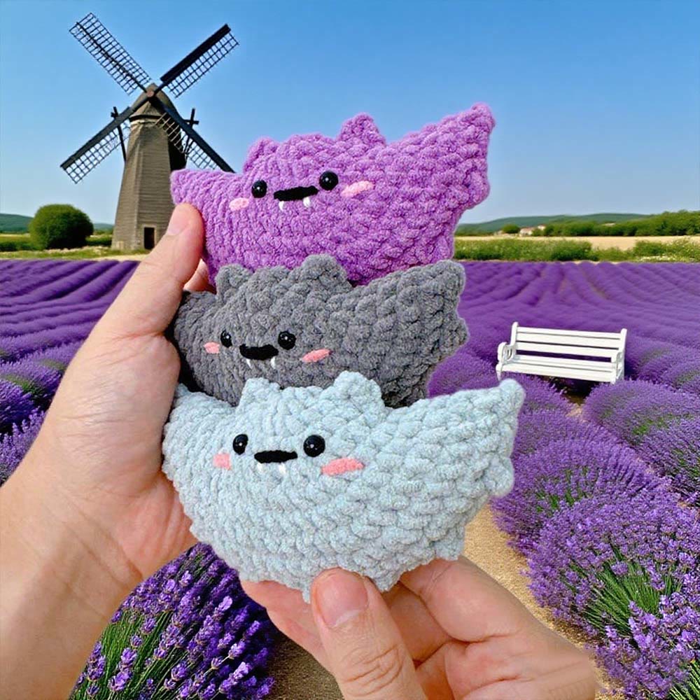 Diy Handmade Flying Bat Crochet Kit - Halloween Hanging Decor | Adorable Crocheted Plushy - image 5