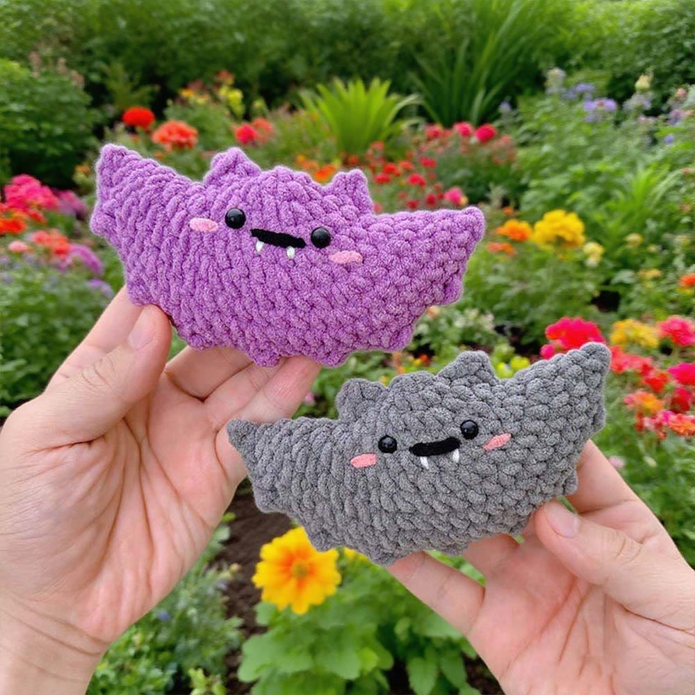 Diy Handmade Flying Bat Crochet Kit - Halloween Hanging Decor | Adorable Crocheted Plushy - image 2