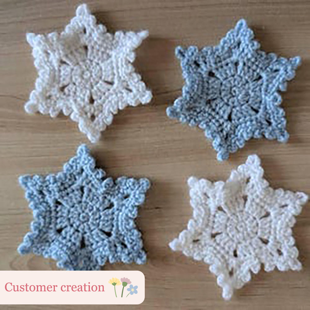 Diy Handmade Snowflake Coaster Crochet Kit - Holiday Table Decor | Unique Christmas Decorations - image 6