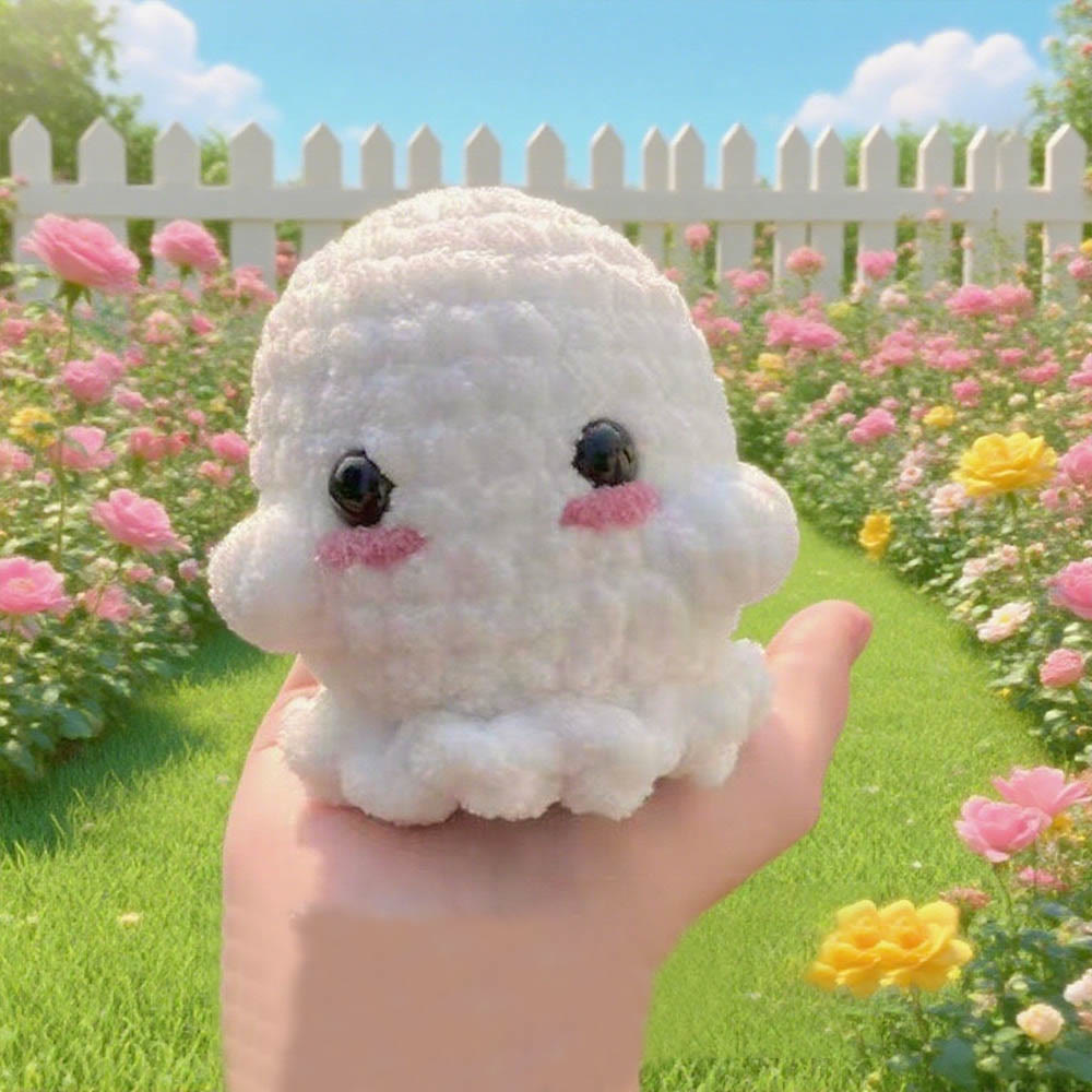 Diy Handmade Halloween Series Crochet Kit - Mini Decorative Craft | Perfect Gift Idea - Ghost - image 2