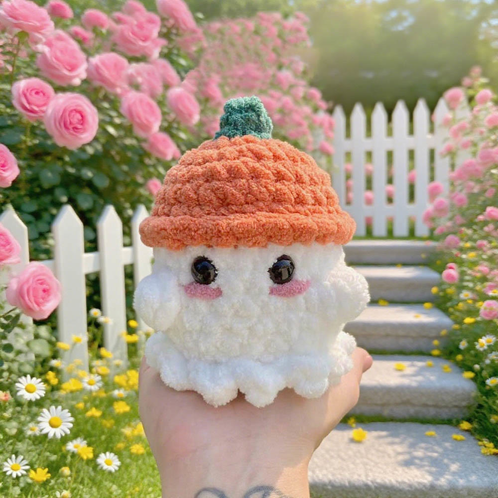 Diy Handmade Halloween Series Crochet Kit - Mini Decorative Craft | Perfect Gift Idea - Pumpkin - image 1