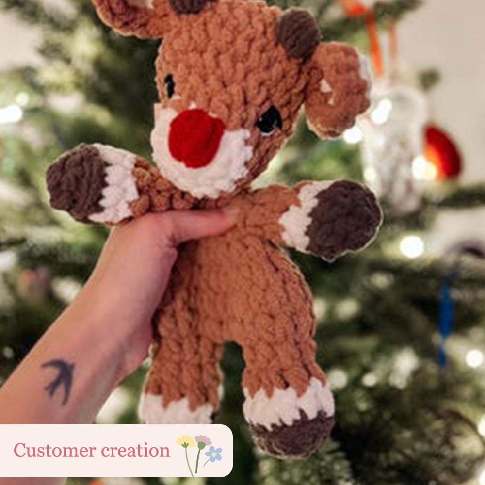 Diy Handmade Christmas Reindeer Crochet Kit - Nice Christmas Gift Idea | Christmas Tree Decor - image 3