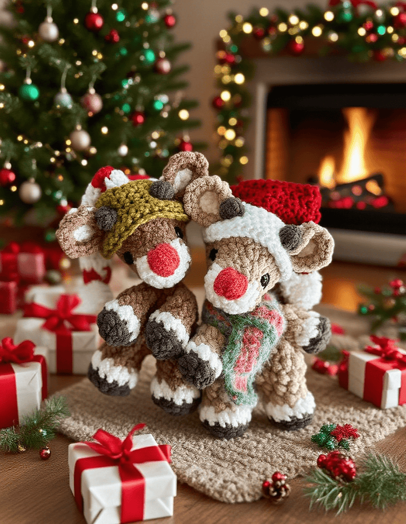 Diy Handmade Christmas Reindeer Crochet Kit - Nice Christmas Gift Idea | Christmas Tree Decor - image 0