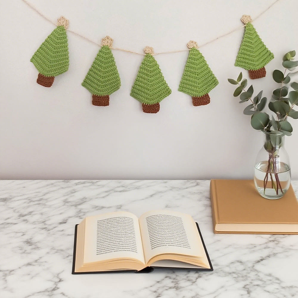 Diy Handmade Christmas Tree Crochet Kit - Creative Christmas Craft | Hanging Garland Ornament - image 3