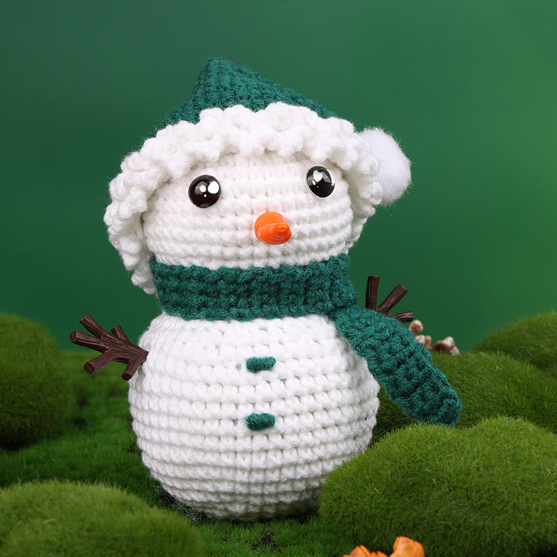 Diy Handmade Christmas Series Crochet Kit - Perfect Holiday Gifts |  Christmas Handicraft For Friends - Snowman A - image 8