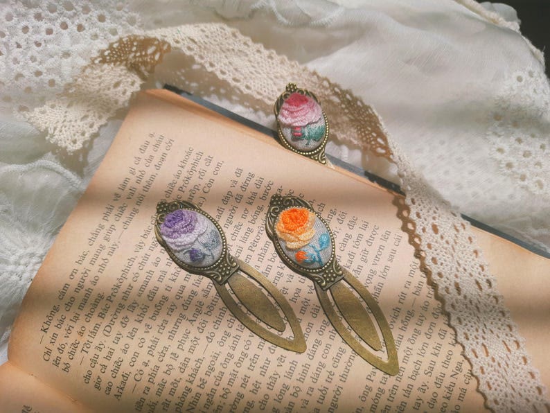Embroidery Personalized Bookmark | Diy Book Accessories | Gift For Her  - image 1