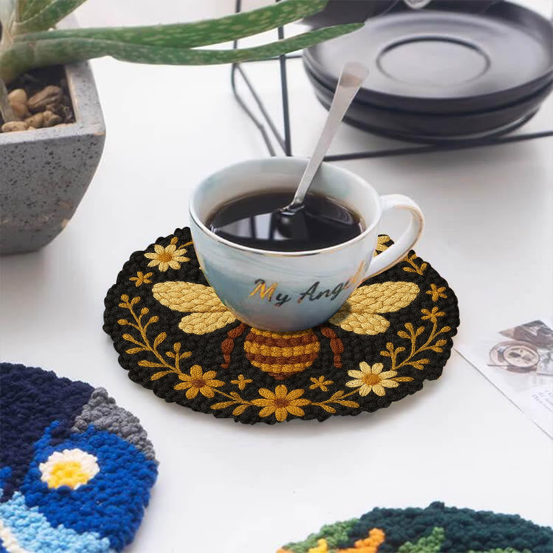 Bumble Bee Punch Needle Kit -  Handmade Decorative Needlepoint | Diy Wall Hanging - image 7