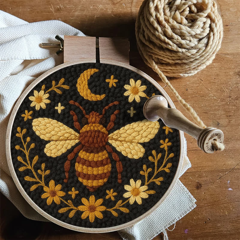 Bumble Bee Punch Needle Kit -  Handmade Decorative Needlepoint | Diy Wall Hanging - image 4
